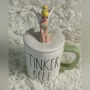 Rae Dunn Tinkerbell mug with Tinker Bell Topper